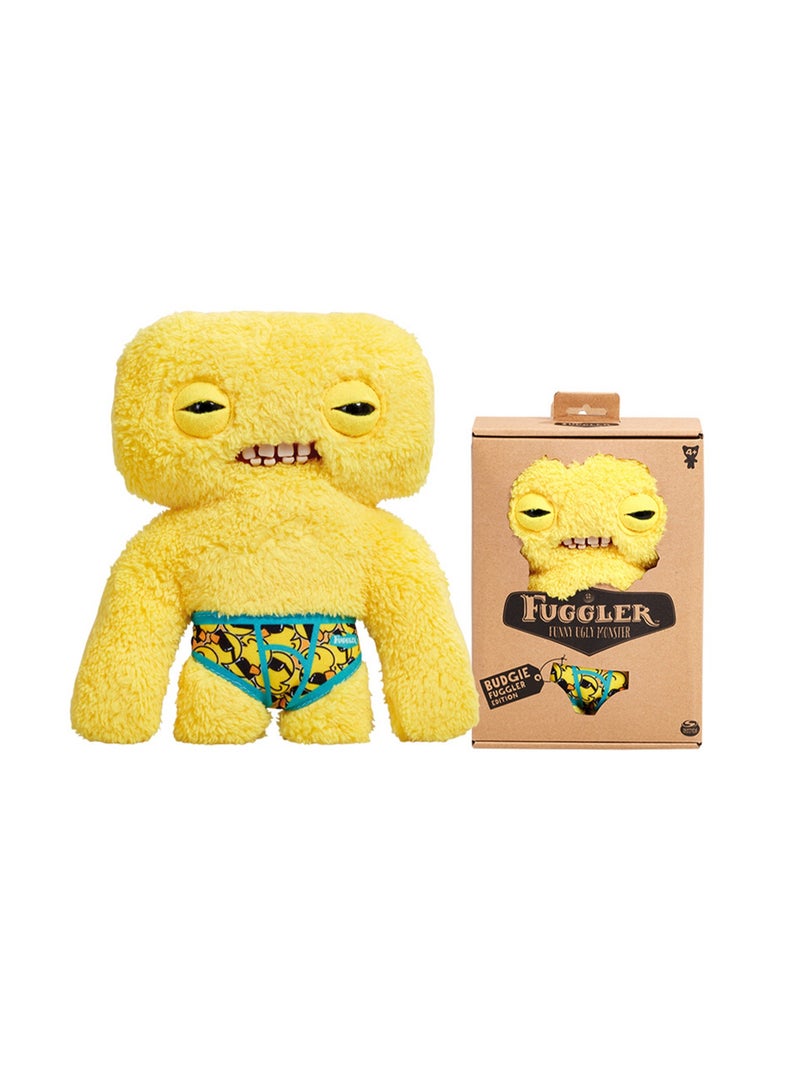 Cute Funny Ugly Monster Doll, Cute Monster Doll With Big Teeth, Collectible Plush Toys, Ugly Cute Monster Plush Doll (Yellow Pinch Monster) - Image 1
